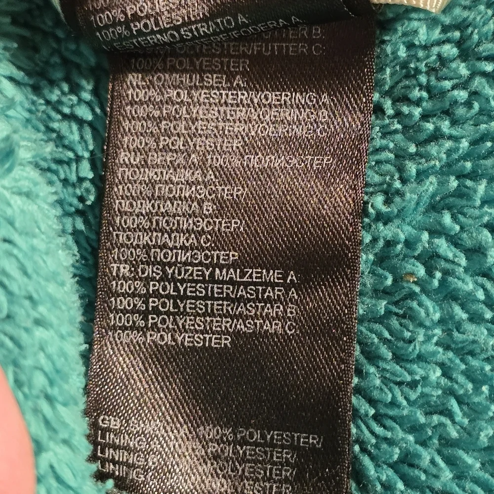 The North Face Osito Fleece Jacket – Teal – Size Small - Picture 6 of 7